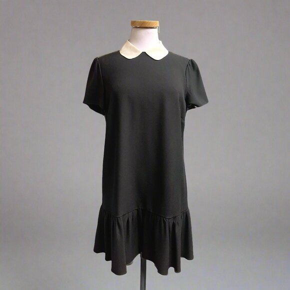 Red Valentino black dress with white collar, size 6 - Picture 1 of 3
